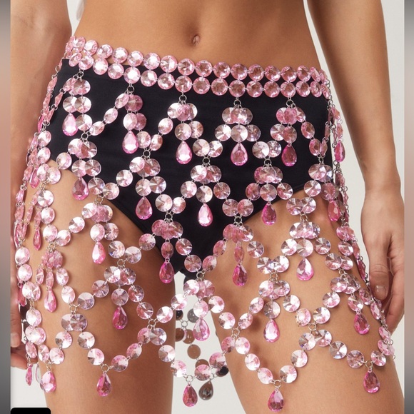 NASTYGAL- Jewel Mini Skirt - Picture 2 of 4